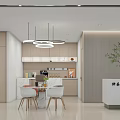 Elegant Modern Office Interior With Reception Desk Hanging Lamps And Decorative Plants