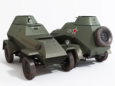 Vintage Green Military Tanks With Red Star And Number 120 Markings 3d model
