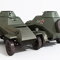 Vintage Green Military Tanks With Red Star And Number 120 Markings