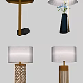 Modern Table Lamp Combination Bedside Metal Table Lamp Decorative Round Lampshade Table Lamp Living Room Floor Table Lamp Study Room Table Lamp Simple Fashion Table Lamp 3d model