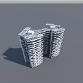 Modern High Rise Residential Building With Unique Facade And Balcony Design