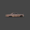 Destroyed 1960 s Coupe 3d model