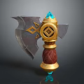 Tomahawk Axe Wooden Axe Handle Axe Mountain Axe Chopping Wood Axe Chopping Wood Axe Magic Axe 3d model