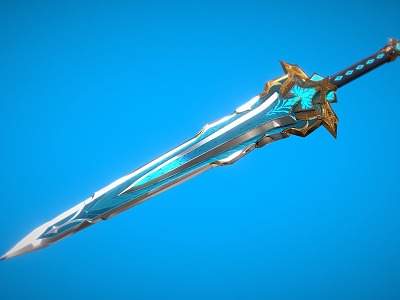 Long Sword Science Fiction Long Sword Magic Weapon model