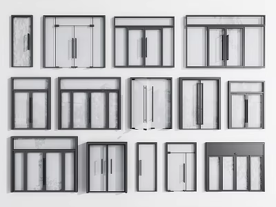 Various Double Door Designs And Style Options For Home Interior Use 3d model