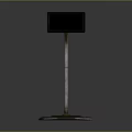 Electronic Control Column With Display Screen Circular Indicator Lights Graphical Interface And Square Base