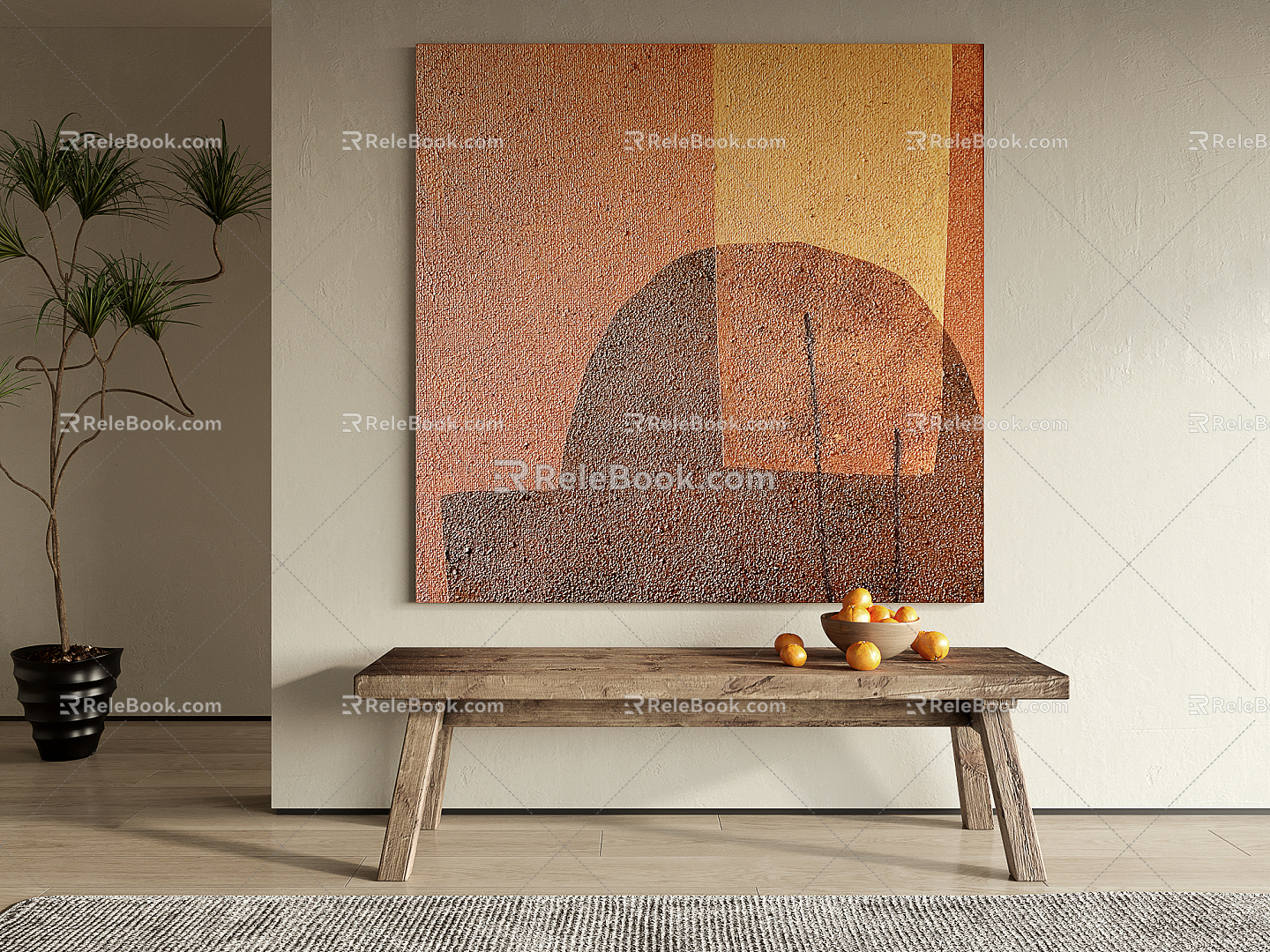 Quiet decorative painting 3d model