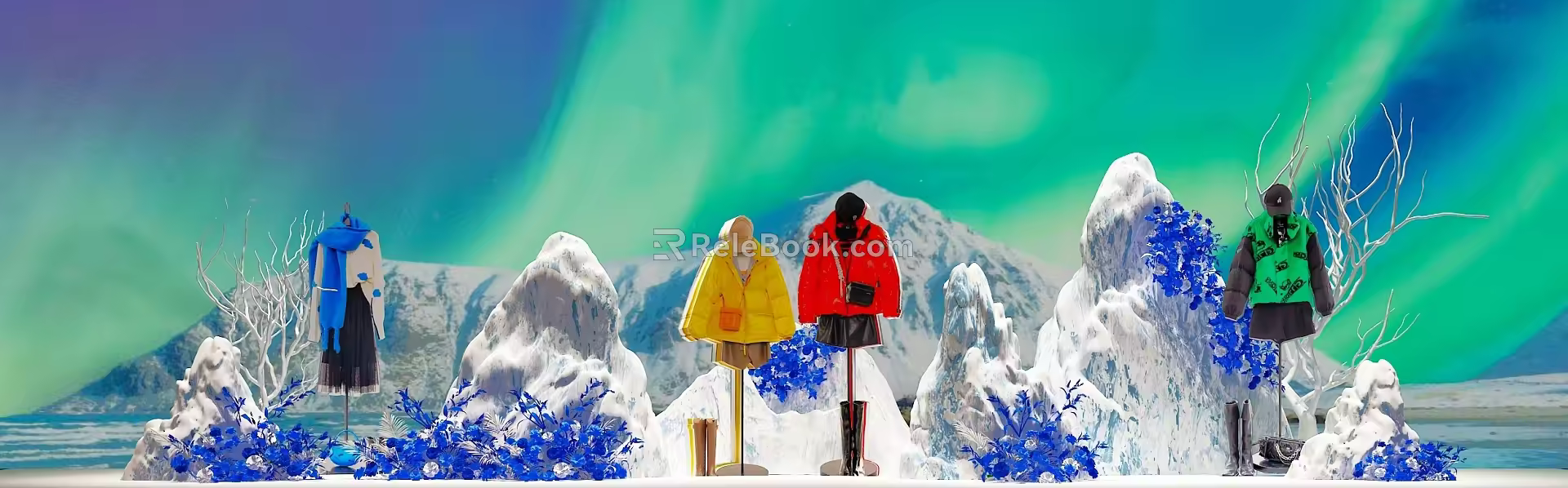 Modern Meichen Winter Meichen 3d model