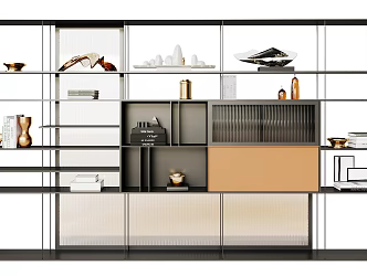 Modern Decorative Cabinet 3d model