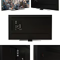 Slim 4K Ultra HD TV With Dynamic City Skyline Display And Clear Sharp
