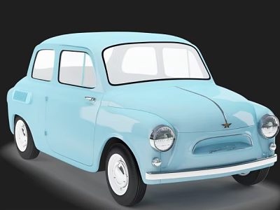 Hyundai Classic Car 3d model
