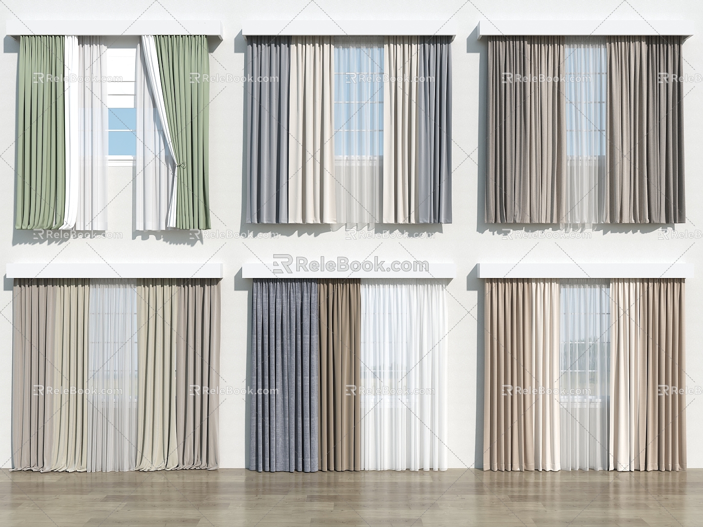 Curtain Sunshade 3d model