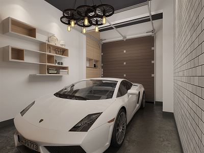 Modern Garage 3d model