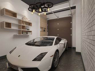 Modern Garage 3d model