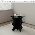 Side a few side a few corner a few bedside table 3d model