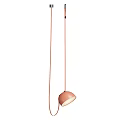 Modern Stylish Pendant Lights With Dome Shape Pink And Gray Hanging Design Fixtures