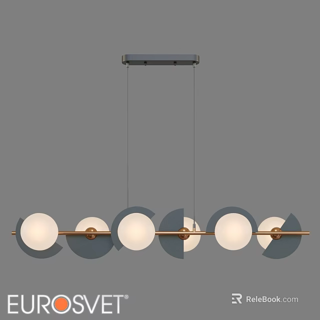 Modern Circular Chandelier Design With Metal Frame Glass Shades And Hanging Structure 3d model 