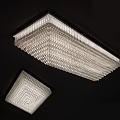 Modern Crystal Chandeliers With Square Layered Design For Luxury Ceiling Lighting Decoration