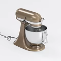 Modern Kitchen Stand Mixer In Golden Brown Design With Stainless Steel Bowl