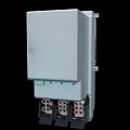 Industrial Electrical Control Equipment With White Enclosure And Multiple Connection Ports