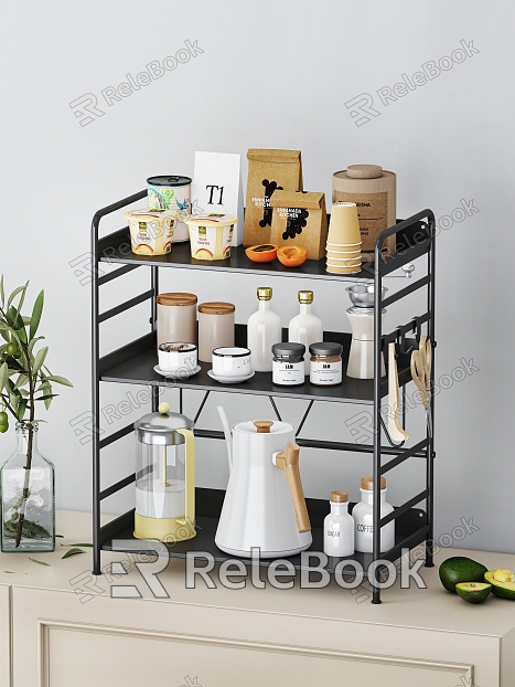 Coffee Cup Storage Rack model