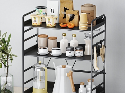 Coffee Cup Storage Rack model