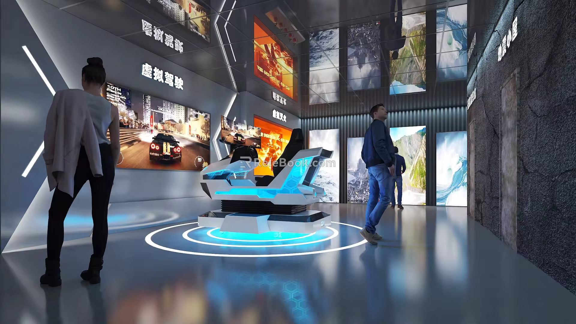Virtual Driving Virtual Driving Interactive Experience Immersive Experience Earthquake Cabin Experience Space Virtual Driving 3d model
