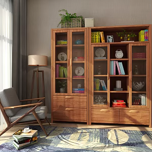 New Chinese Bookcase 3d model
