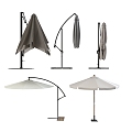 Modern Outdoor Parasol Sun Umbrella Folding Umbrella 3d model