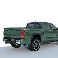 Green Toyota Pickup Truck Exterior Design With Front Grille And Alloy Wheels