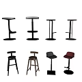 Modern Bar Chair Bar Stool Bar Stool Without Armrest Bar Chair Stool 3d model