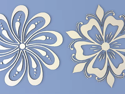 Metal Carved Pattern Element Pattern 3d model