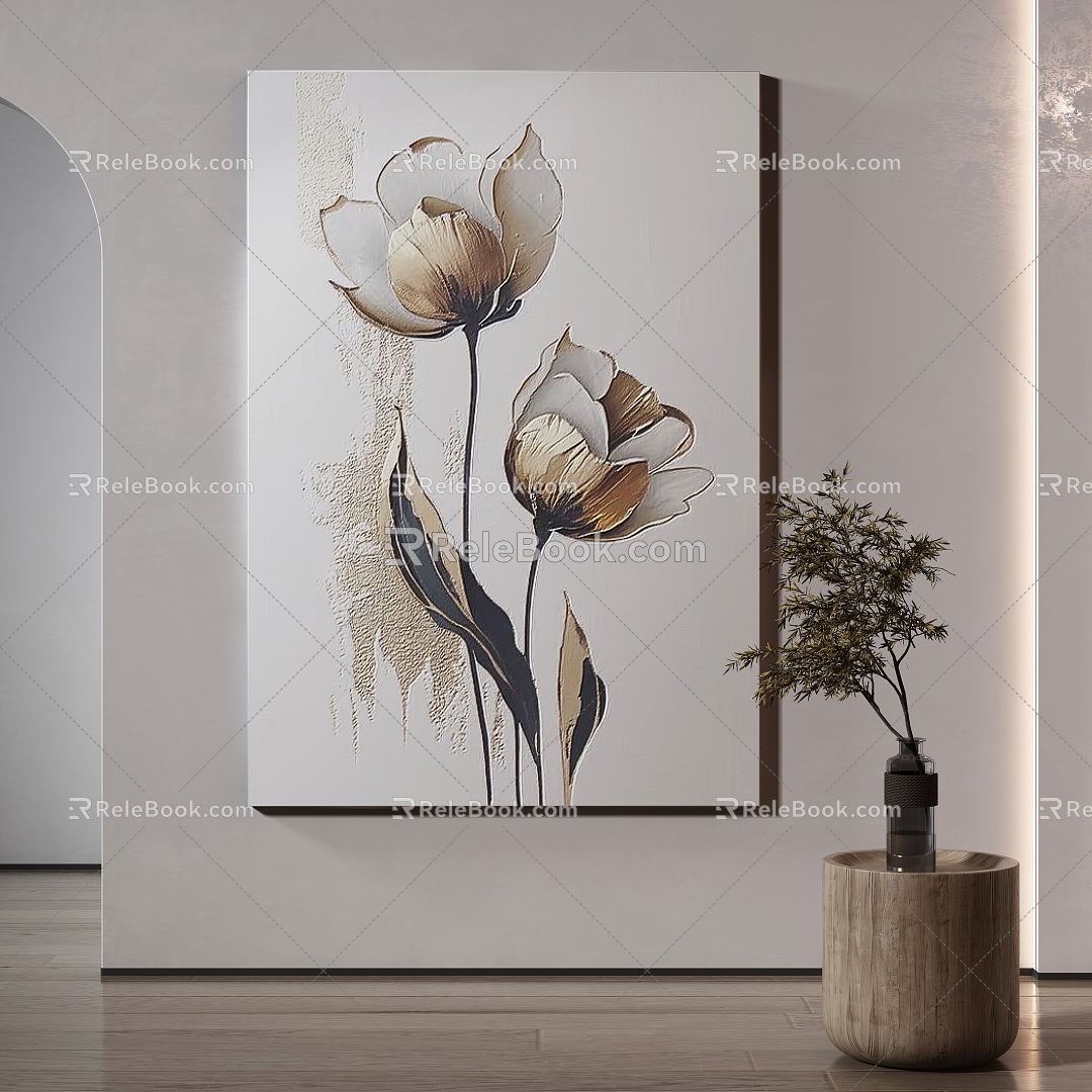 modern decorative painting 3d model