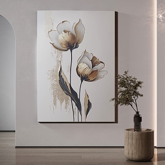 modern decorative painting 3d model