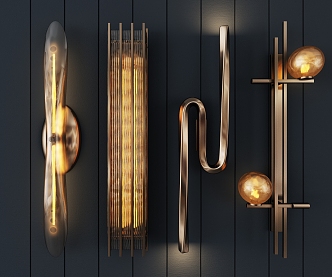 Modern wall lamp 3d model