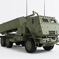 Multi Wheeled Armored Utility Vehicle In Military Green With Antenna And Launcher System