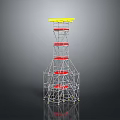 Iron frame large iron frame iron frame house factory industrial iron frame iron ladder rigid ladder work frame rigid scaffold 3d model