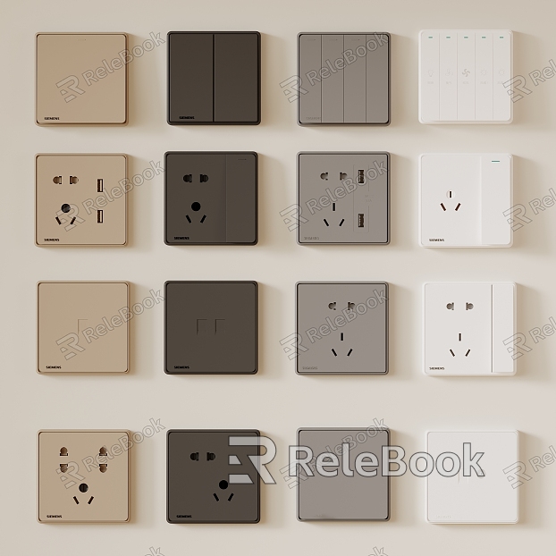 Modern switch socket model