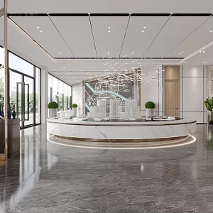 Modern Sales Office 3d model