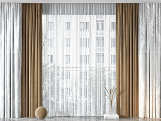 Modern Curtains 3d model