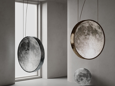 chandelier moon lamp 3d model