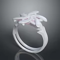 Elegant Floral Shaped Ring With Delicate Petal Design For Women Jewelry