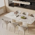 Modern table combination 3d model