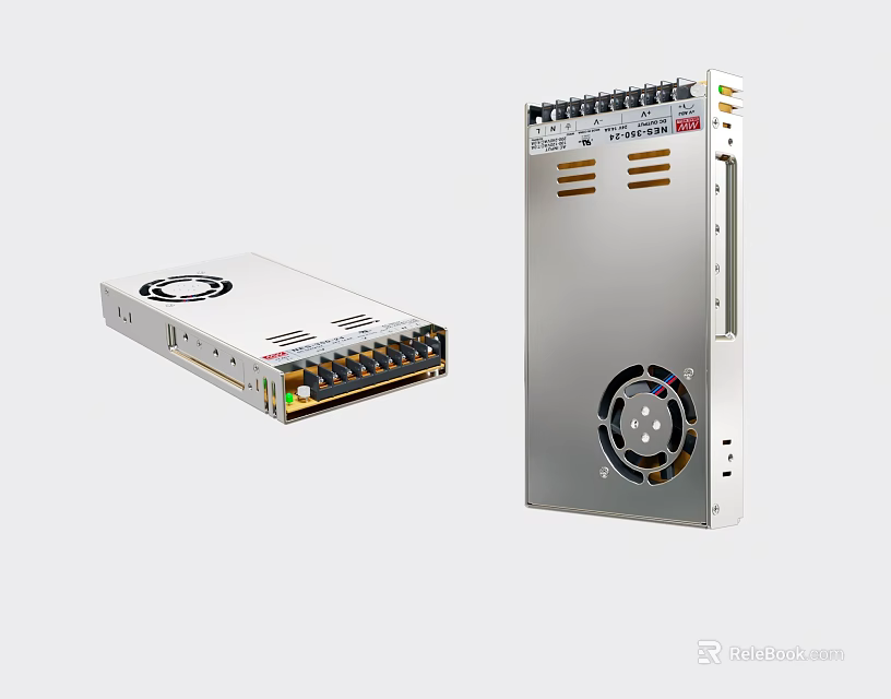 Desktop Computer Power Supply With Efficient Cooling Fan And Multiple Output Ports 3d model