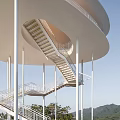 Modern Viewing Deck Pavilion 3d model