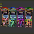 Game machine large game machine coin-operated game machine arcade digital accessories electronic accessories consumables 3d model