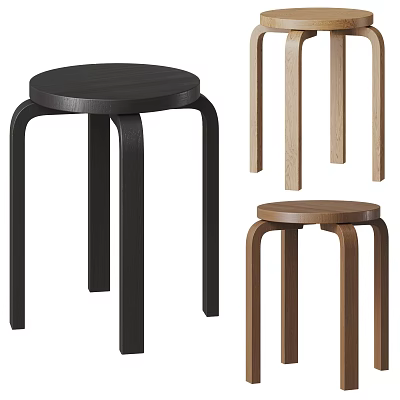 Modern stool stool combination 3d model