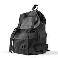 Durable Black Backpack With Comfortable Straps And Multiple Pockets For Daily Use