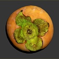 Persimmon fruit 3d model