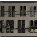 Different Modern Door Handles Featuring Smart Lock Digital Keypad Sleek Designs And Metal Finishes